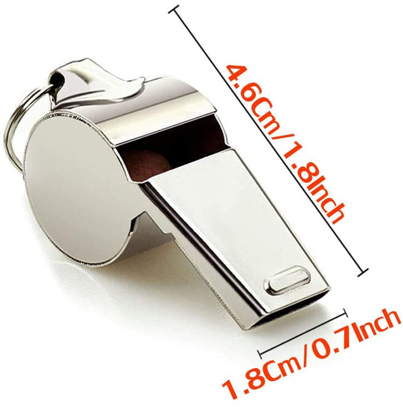 Hipat Whistle, 3 Pack Stainless Steel Sports Whistles with Lanyard, Loud Crisp Sound Whistles Great for Coaches, Referees, and Officials - BeesActive Australia