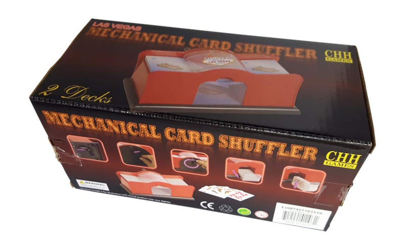 [AUSTRALIA] - CHH Card Shuffler 2 Deck Hand Crank, "Welcome To Las Vegas" 