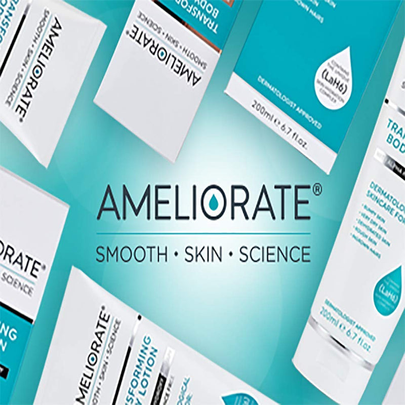 Keratosis Pilaris Treatment & Acne Relief - AMELIORATE Smoothing Body Exfoliant Multi-Action Body Scrub Exfoliator Exfoliating Skin Cleanser AHA Shea Butter Coconut Oil Cocoa Butter Travel Essentials 1-Pack - BeesActive Australia