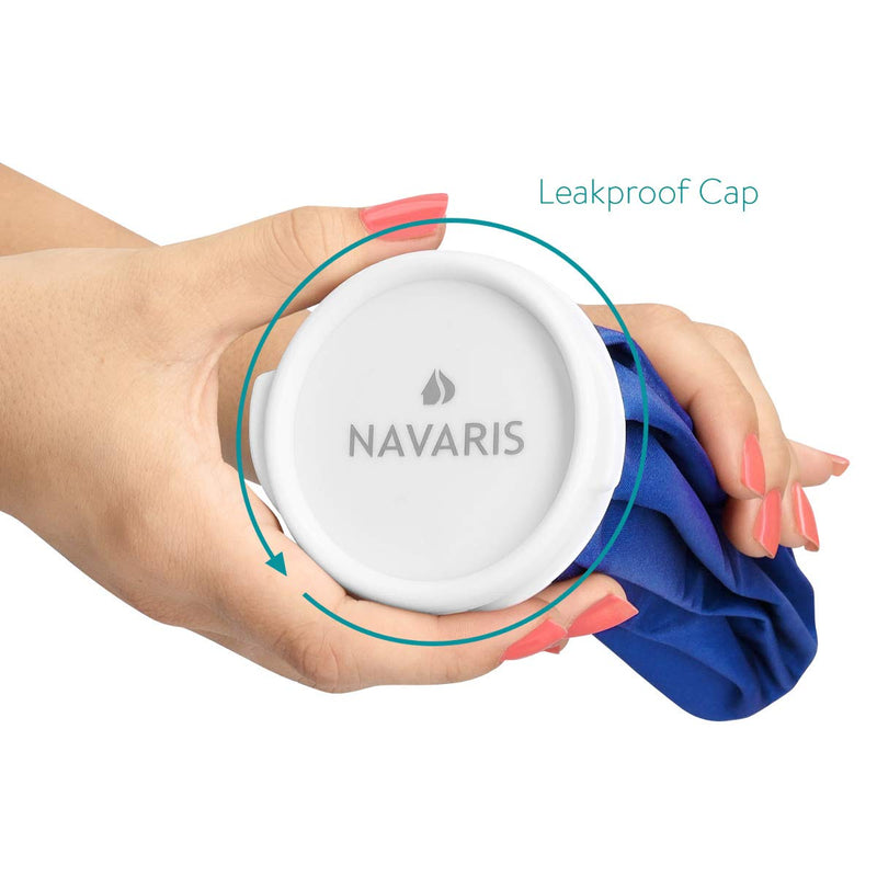 Navaris 3X Hot and Cold Bags - Reusable Ice Bag Hot Water Bottle for Knee, Back, Shoulder - Blue - BeesActive Australia