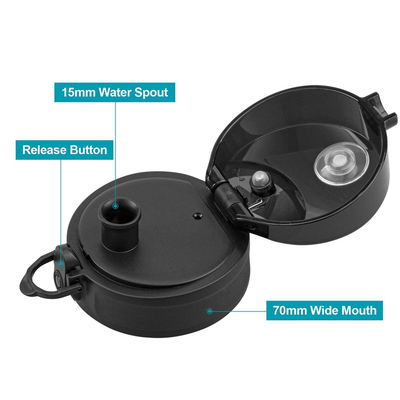 Super Sparrow Original Spare Parts - Tritan Water Bottle Lid - BPA Free - Suitable for 350ml / 500ml / 750ml / 1000ml / 1500ml Bottle- Drink Bottle Lid for 12/17oz - BeesActive Australia
