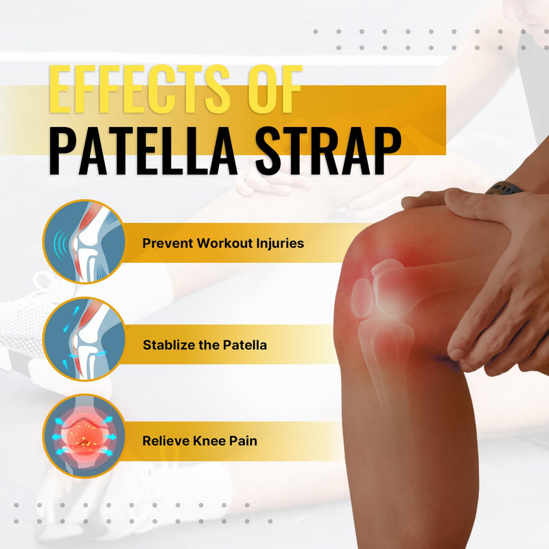 Fitgeno Knee Strap Patella Support: Knee Band for Patellar Tendon Pain Relief - Knee Brace for Tendonitis Jumpers Running Sports Basketball Men Women 2 Packs - BeesActive Australia