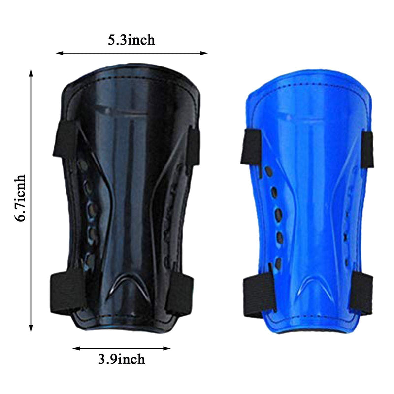 Haploon 2 Pair Knee Shin Guards Soccer Football Shin Pads Protector Calf Knee Protective Gear for 5-10 Old Kids, Teenagers, Boys, Girls, with 2 Pair Long Sleeve Soccer Socks - BeesActive Australia