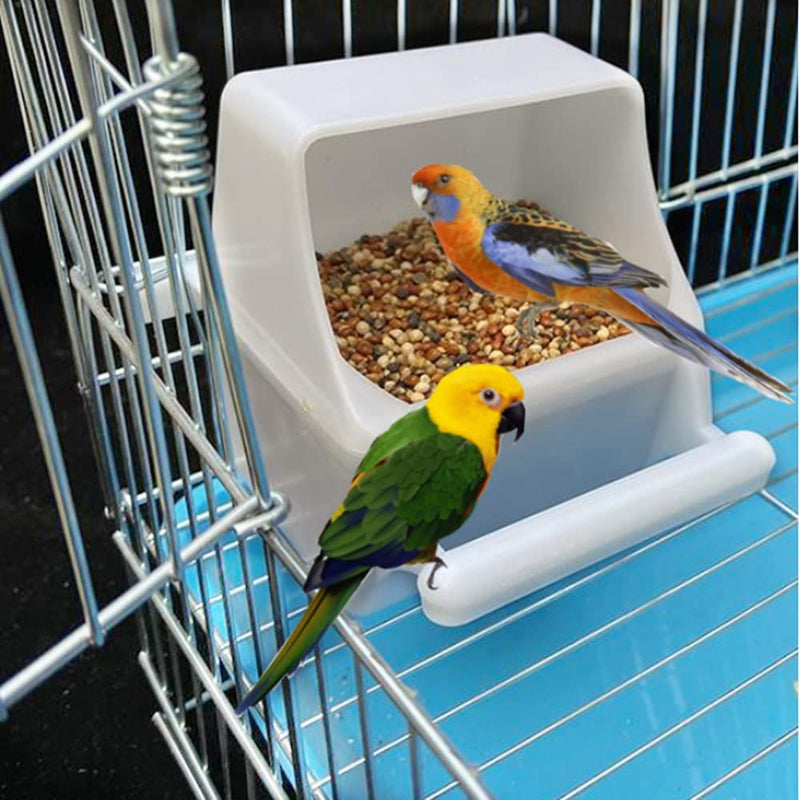 Bird Feeding Dish Cups Plastic Bird Cage Cup,Parrot Cage Replacement Food and Water Cup for Bird Parrot Water Food Dish Feeder - BeesActive Australia
