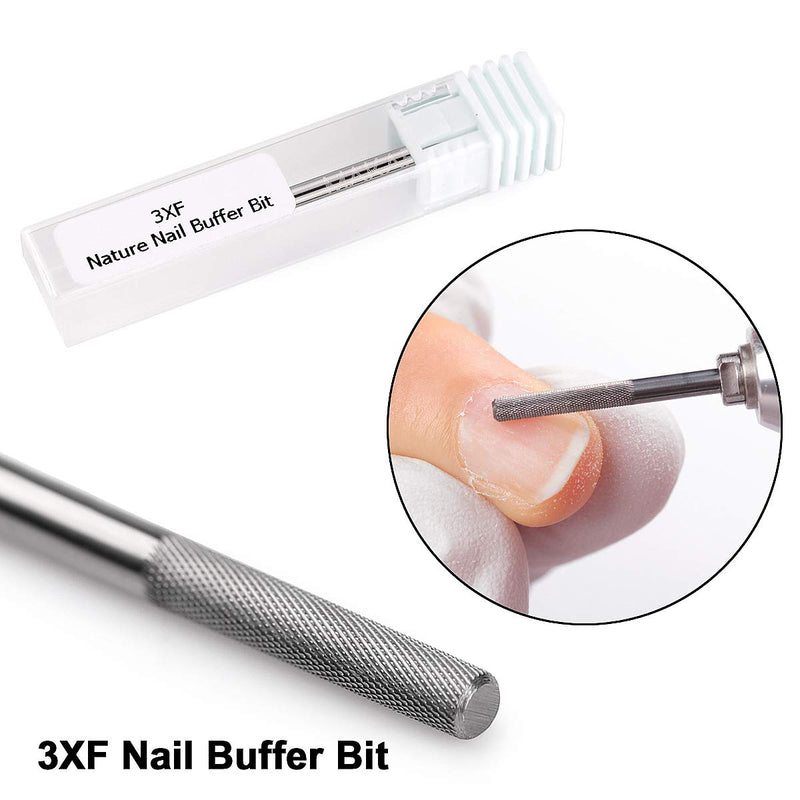 Makartt Nail Drill Bit - 3XF Nature Nail Buffer Bit for Cuticle Remove Nail Art Design Manicure Pedicure Professional Home & Salon Use B-41 Barrel Ball Top - BeesActive Australia