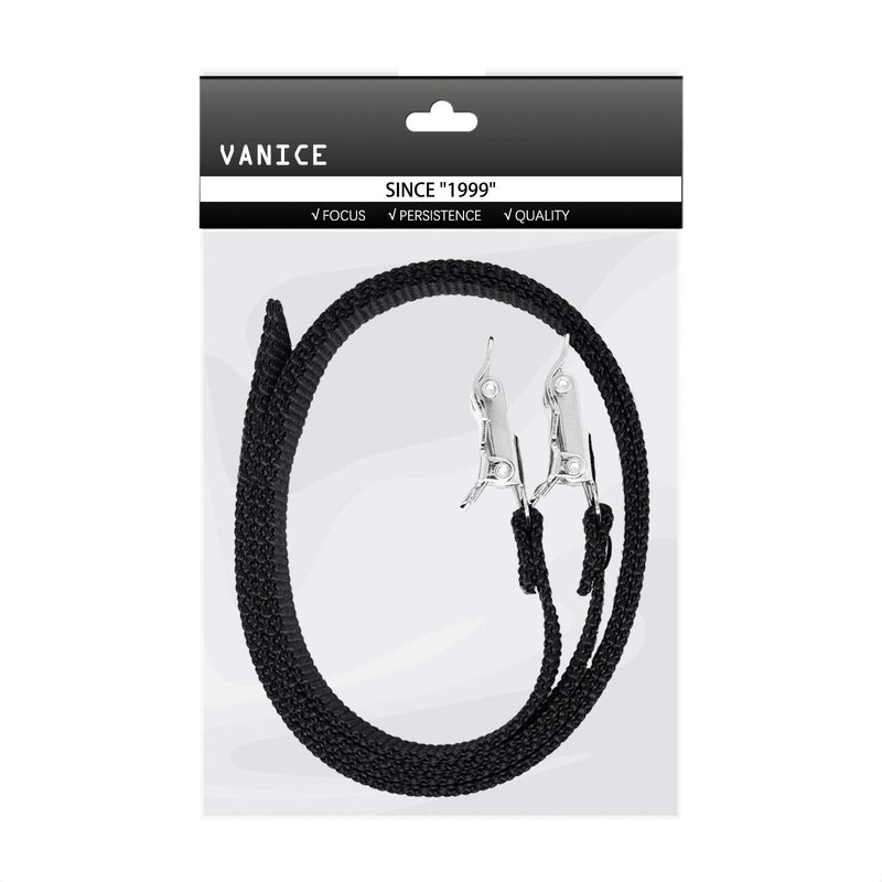 VANICE 1 Pair Bikes Pedal Toe Straps Universal Replacement Foot Pedal Straps for Excersise Stationary Bike/Bicycle - BeesActive Australia