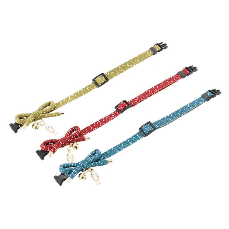 Necoichi Zen Fish Charm Cat Collar Red - BeesActive Australia