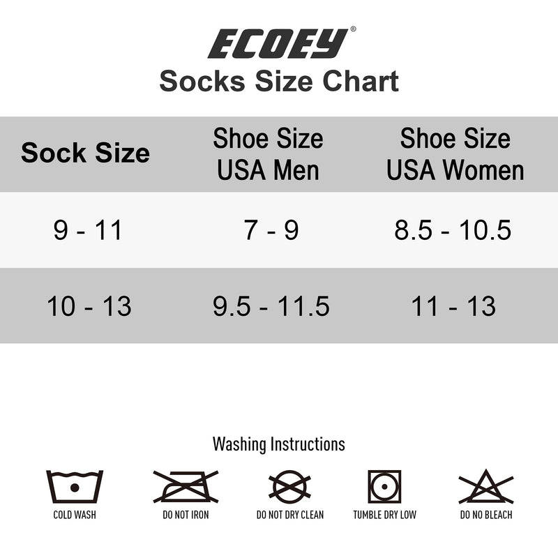 ECOEY ULTIMATE No Show Merino Wool Athletic Socks for Men and Women 2/4 Pairs Light Grey 4 Pairs 9-11 - BeesActive Australia