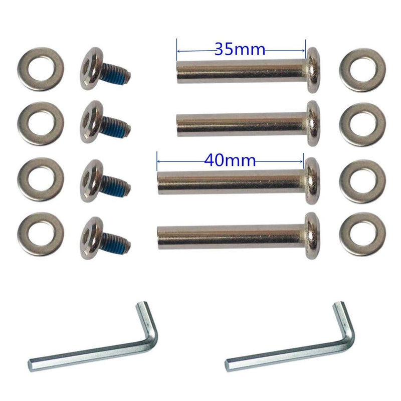 F-ber Luggage Suitcase Wheels Replacement Kit 68x24mm/2.68"x0.94" w/ABEC 608zz Inline Outdoor Skate Replacement Wheels, One Set of (2) Wheels (OD:68 W:24 ID:6 Axles:35&40) - BeesActive Australia
