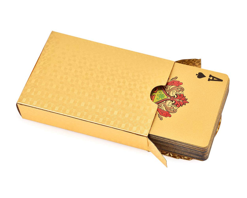 [AUSTRALIA] - DS. DISTINCTIVE STYLE 24K Gold Foil Poker Cards Luxury Golden Playing Cards for Table Games Magic Trick Cards Deck 