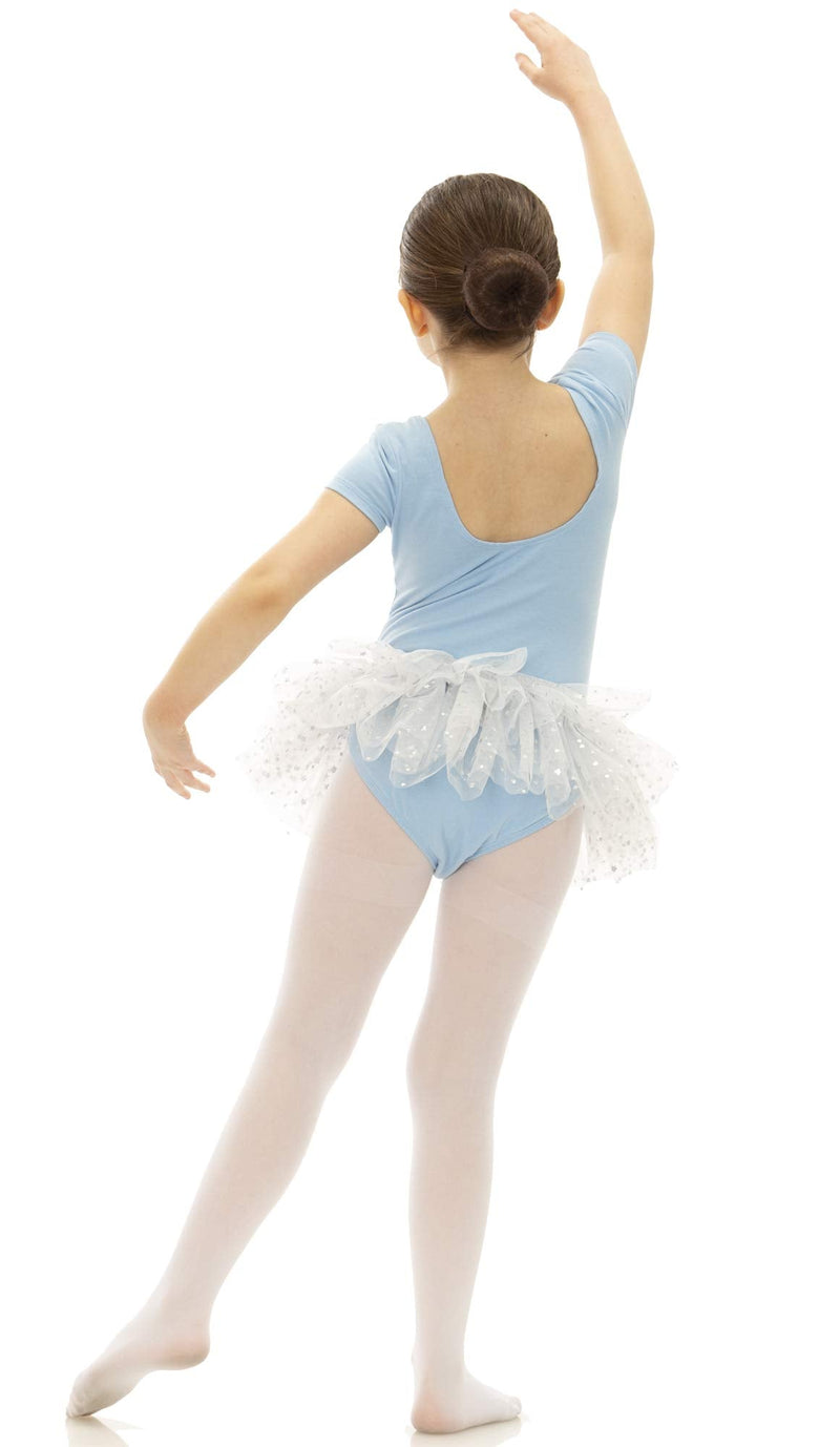 Broadway Kids Little Girls' Leotard Tutu & Tights Ballet Dance Dress Set, Blue 6X - BeesActive Australia