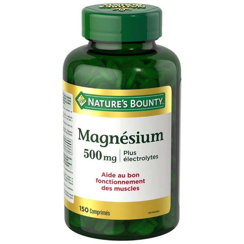 Nature's Bounty Magnesium 500 mg Plus Electrolytes, 150 Tablets - BeesActive Australia