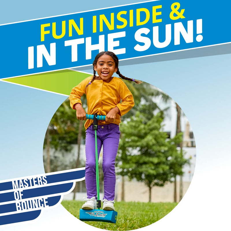 Flybar My First Foam Pogo Jumper for Kids Fun and Safe Pogo Stick for Toddlers, Durable Foam and Bungee Jumper for Ages 3 and up, Supports up to 250lbs Blue - BeesActive Australia