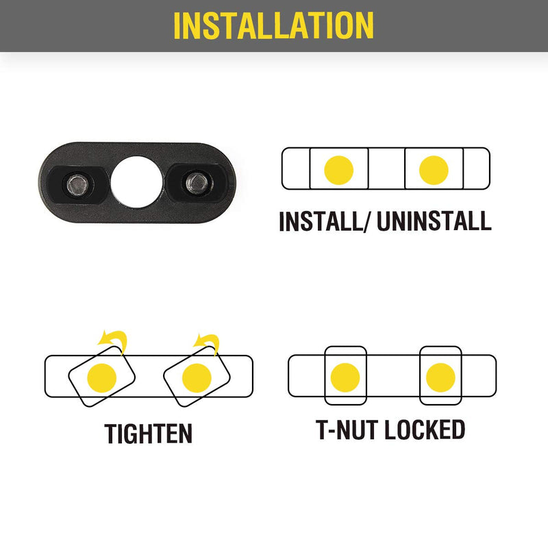 CVLIFE Sling Mount 1.25" Sling Swivel 2-Pack for Two Point Sling - BeesActive Australia