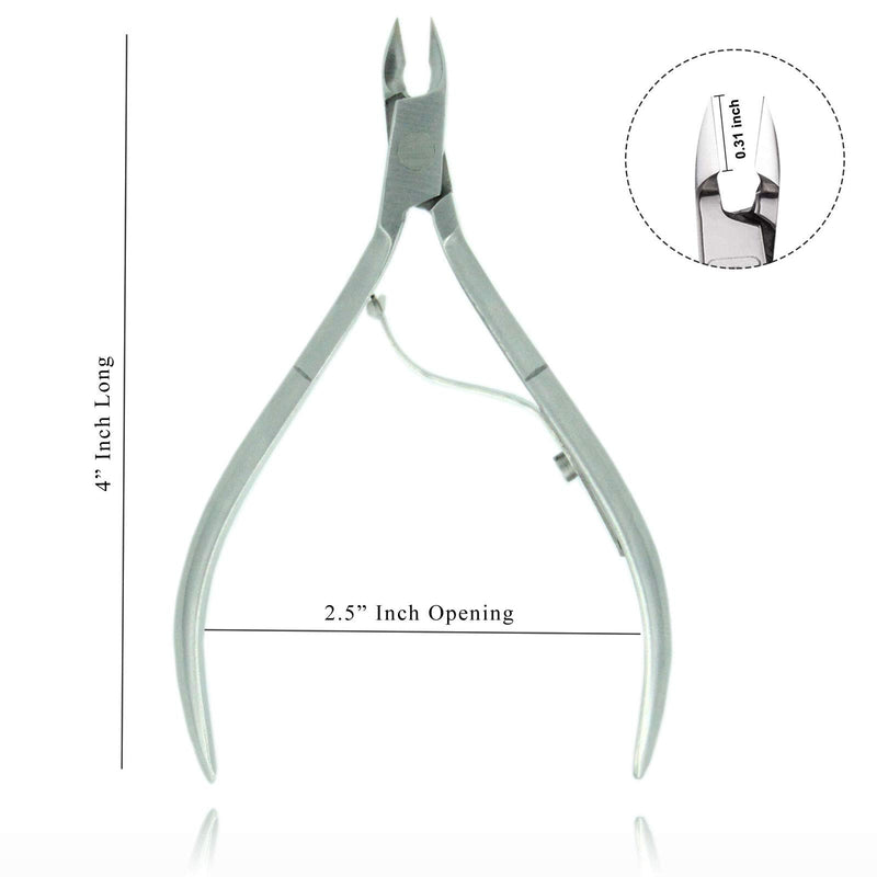 Cuticle Trimmer 3/4 Jaw Extremely Sharp Cuticle Nippers Scissors Cobalt Stainless Steel Clippers Cutter Remover Pedicure Manicure Fingernail Tool By Zeepk - BeesActive Australia