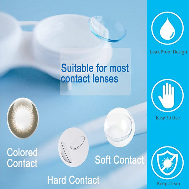 6 Packs Contact Lens Cases, Contact Lenses Holder Box with Left/Right Caps for Home Travel Outdoor - BeesActive Australia