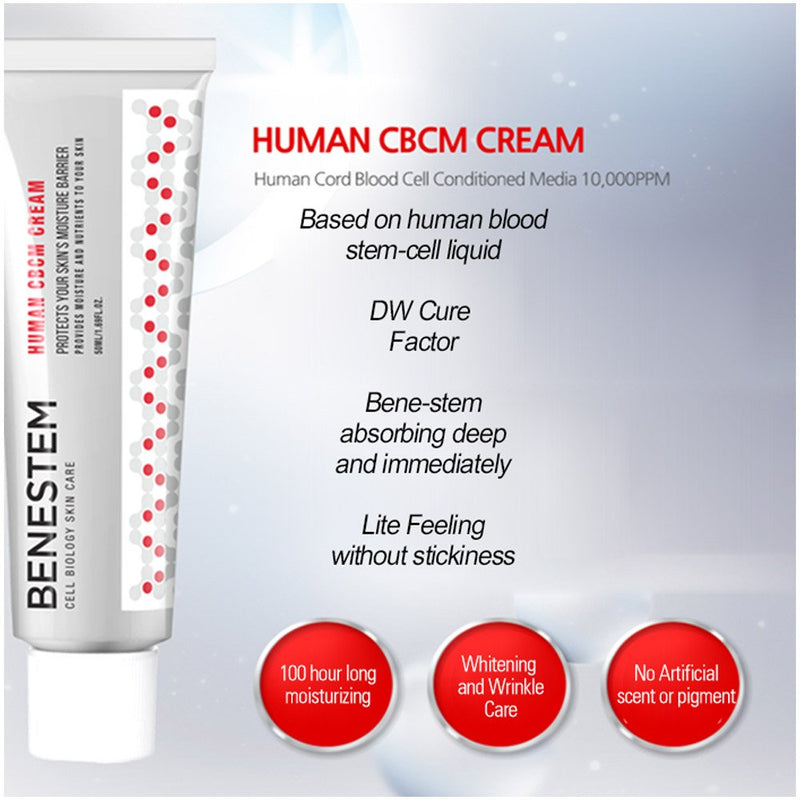 [Benestem]Human CBCM Cream 50ml/Based on human blood stem-cell/70 kinds protein/Moisturizing - BeesActive Australia