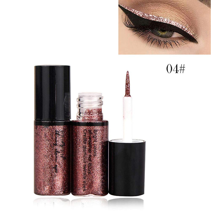 Glitter Eyeliner Eye Shadow, MKYUHP 10Pcs Long Lasting Luminous Shimmer Liquid Eyeshadow Makeup Set 10 Pcs - BeesActive Australia