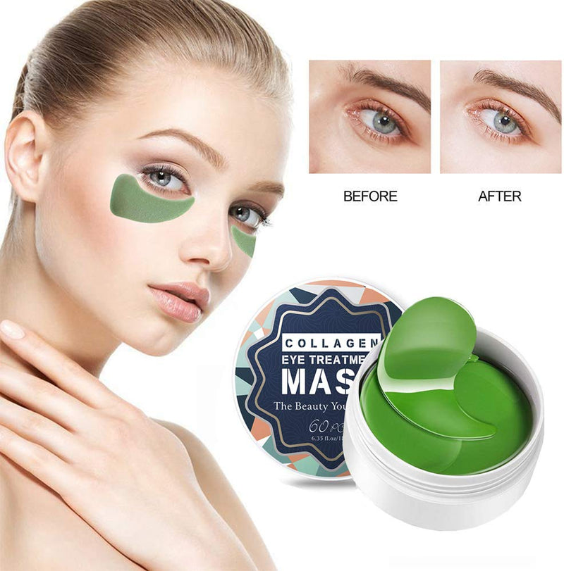 Under Eye Mask, Collagen Eyes Mask, 60 PCS Eye Gel Pads Treatment, Under Eye Patches for Moisturizing, Reducing Dark Circles, Lighten Wrinkles Anti-Aging, Fine Lines, Eye Bags, Puffiness for Women Men - BeesActive Australia