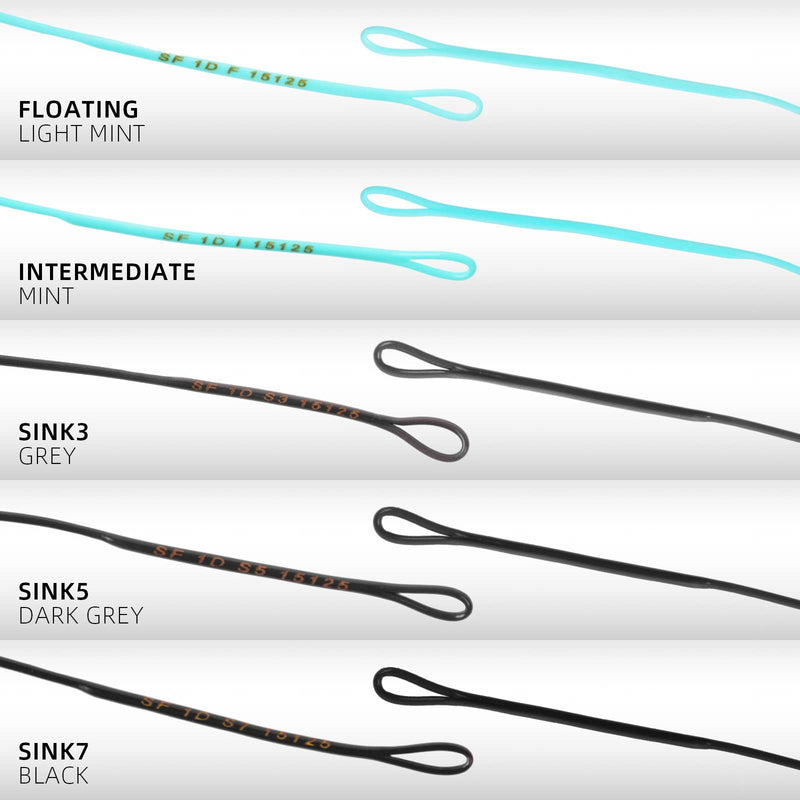 SF Skagit Tips Scandi 1D with 2 Welded Loops 10/12/15FT Fly Fishing Spey Line Tip Multi-Color for Salmon Steelhead (90/110/125GR) Mint-Intermediate 10', 90 Grains - BeesActive Australia