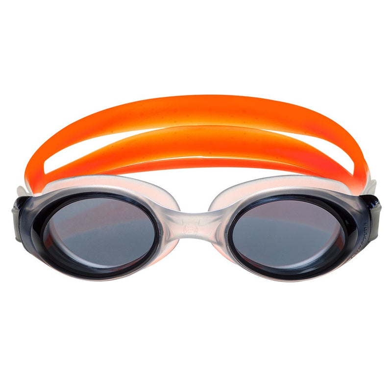 [AUSTRALIA] - Barracuda Swim Goggle Submerge- Slanted Lenses One-Piece Frame, Anti-Fog UV Protection, Shatter-Resistance, Easy Adjusting Lightweight Comfortable for Adults Men Women #13355-N Orange 