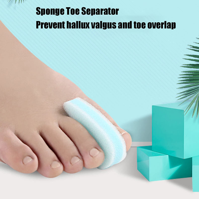 Sponge Toe Separators, Washable Foam Toe Separator for Foot Tube for Home for Pedicure Shop for Beauty Shop - BeesActive Australia