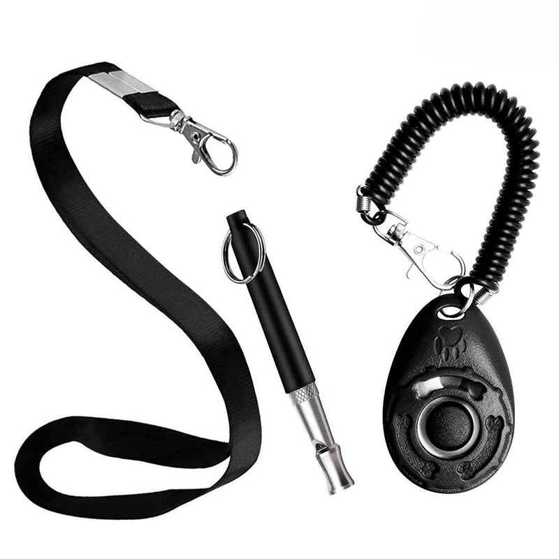 Dog Whistle to Stop Barking Neighbors Dog - Dog Clicker Anti Barking Device 2 Dog Training Whistles with Black Lanyard - Dog Whistle Training - Dog Clicker for Training - Dog clicker and lanyards - BeesActive Australia