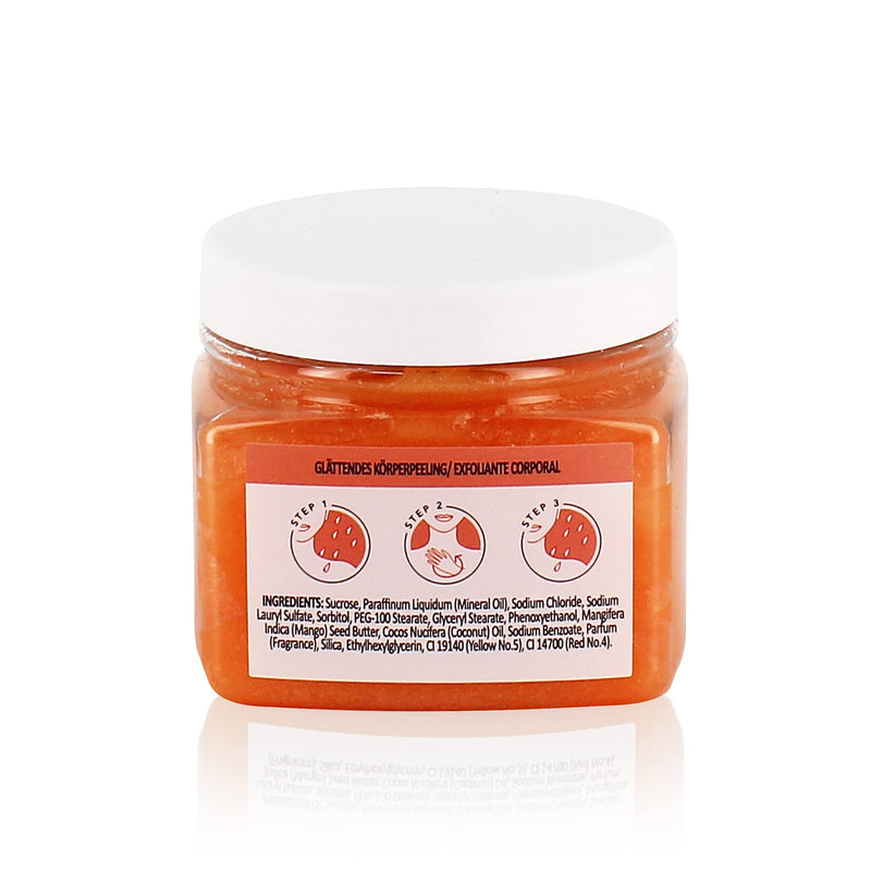 Sunday Rain Polishing Body Scrub for Extra Smooth & Soft Skin, Vegan and Cruelty-Free, Tropical Mango Butter and Coconut Oil, 265g - BeesActive Australia
