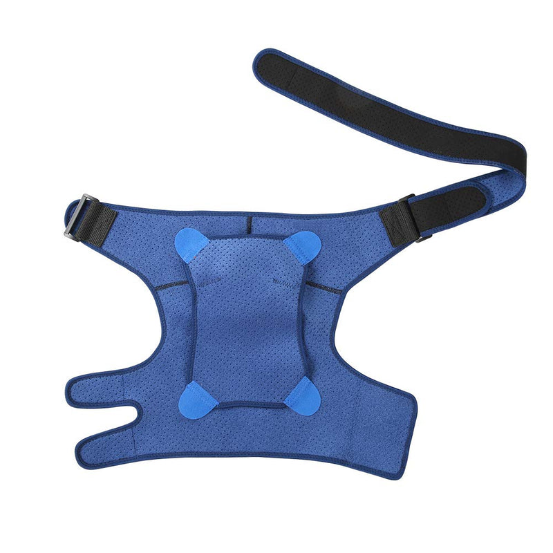 Haofy Shoulder Support for Men Women, Adjustable Shoulder Brace Neoprene Rotator Cuff Support Strap for Dislocated AC Joint, Bursitis, Frozen Shoulder, Shoulder Compression Sleeve for Left and Right L blue - BeesActive Australia
