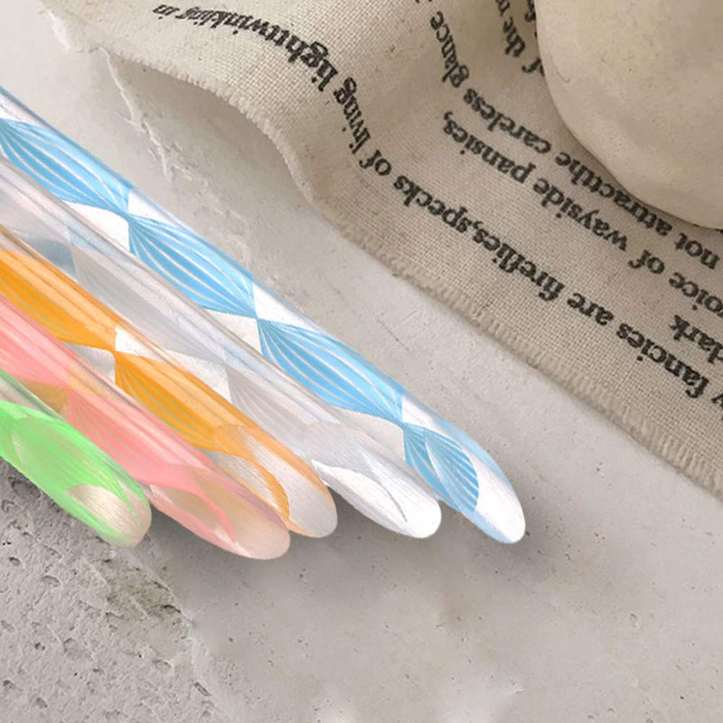 ReNext 5 Pcs Acrylic Nail Art UV Gel Carving Pen Brush Liquid Powder DIY No. 2/4/6/8/10 - BeesActive Australia