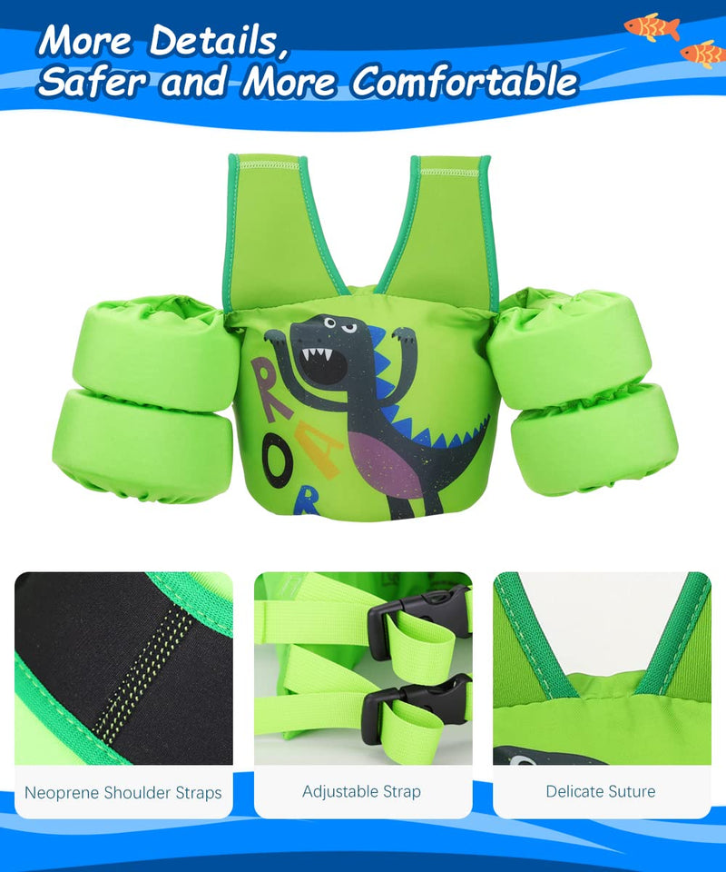 MoKo Swimming Float Vest for Kids, Swim Arm Band Cartoon Swimming Wings Pool Sleeves Shoulder Straps for Children 22-70 lbs Learn to Swim - BeesActive Australia