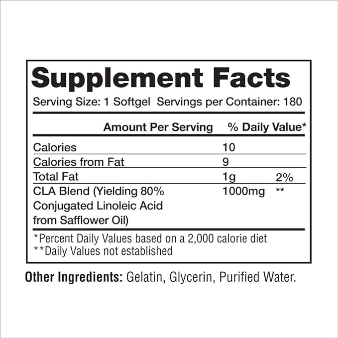 CLA 1000mg 180 Tablets Gaspari Nutrition - BeesActive Australia
