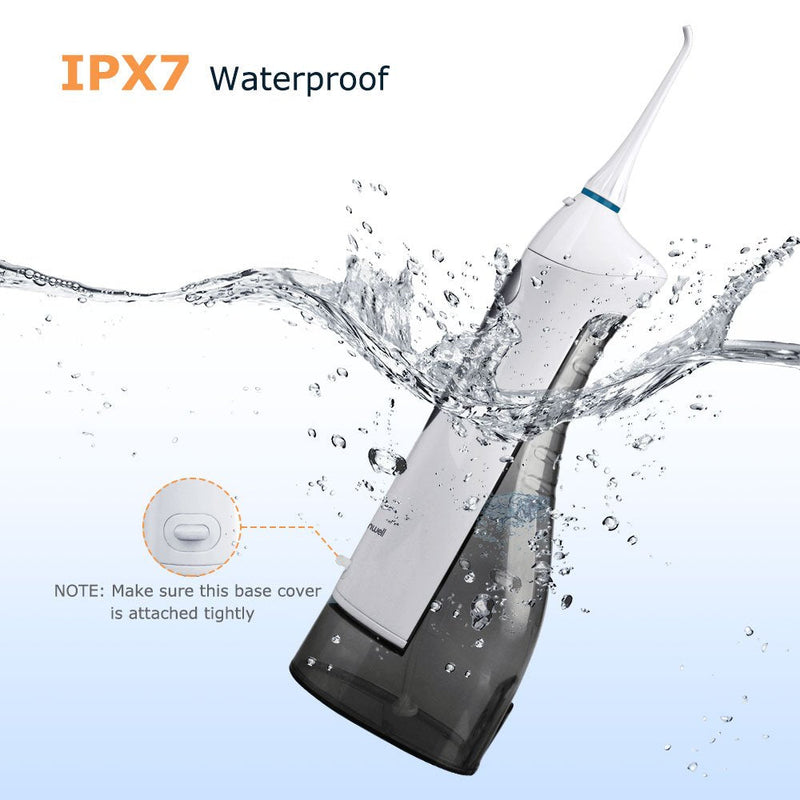 Mornwell Water Flosser Portable Dental Oral Irrigator with 300ML Water Tank, Teeth Cleaner with 3 Modes, USB Rechargeable, 4 Jet Tips for Travel & Home Use - BeesActive Australia