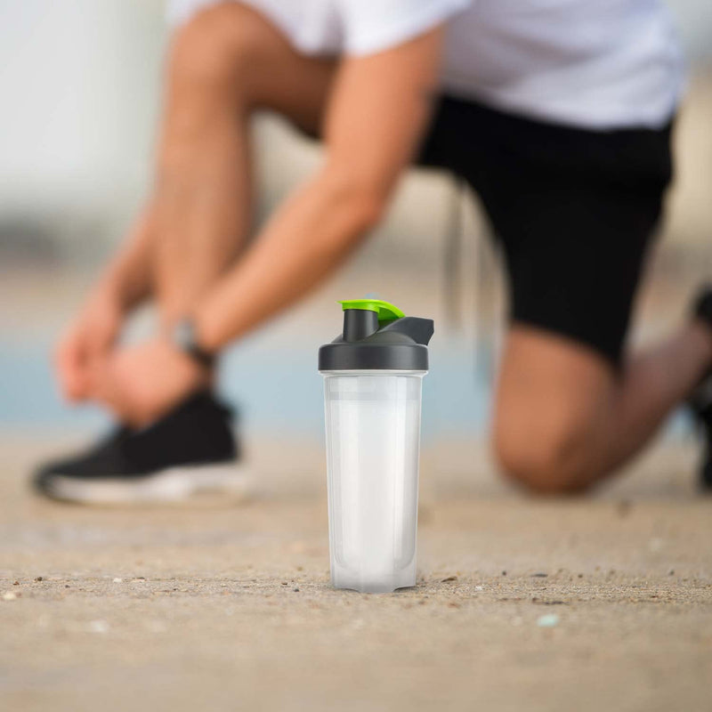 Homeshopa Shaker Bottle, 700ml Protein Shaker Bottle with Mixer Ball for Supplement Shakes, Leak-Proof Screw-On Lid & Secure Drinking Flip Cap, BPA Free Large Sport Gym Blender Bottle-Pack of 2 - BeesActive Australia