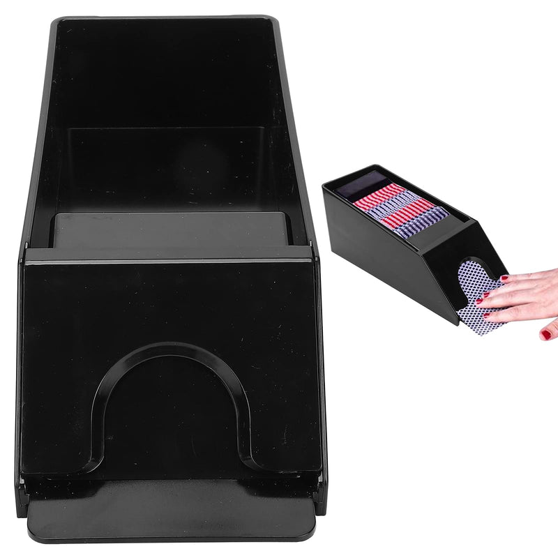 Manual Playing Card Shuffler Plastic 6-Deck Blackjack Shoe Playing Card Dealing Shoe for Blackjack Playing Cards Poker Playing Board Game Tool Accessory Game Dealer Accessory Black - BeesActive Australia