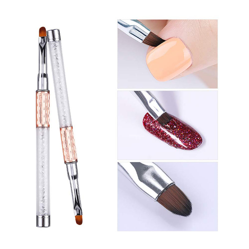 WOKOTO 1 Pcs Professional Nail Art Brush Set Nail Pencil For Acrylic Application Nail Art Pens Polish Uv Gel Builder Set Polygel Brush Tool KIT2 - BeesActive Australia