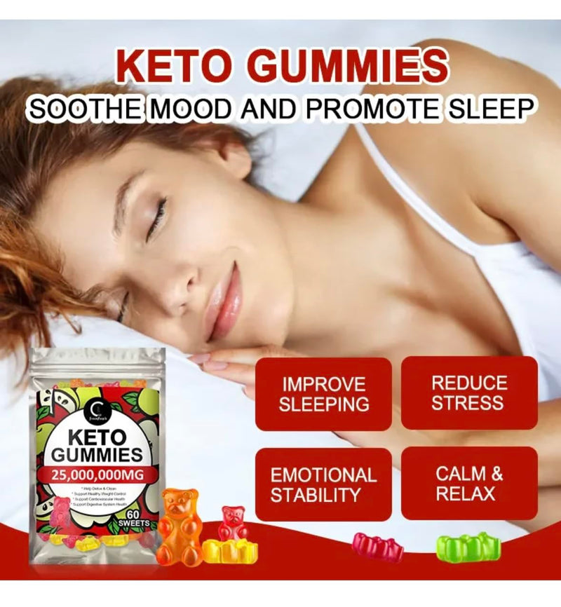 Keto Gummies for Weight & Fat Loss, Belly Fat Loss - 60 High Strength Enter into Ketosis and Lose Weight Fast with Keto Gummy Bears! - BeesActive Australia