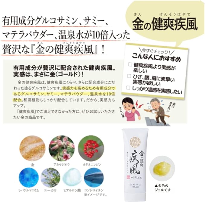 Paint Glucosamine Shinyamato Chinese Medicine Gold Health Breeze 80g Gel Type Waist Knee Moisturizing Warm - BeesActive Australia