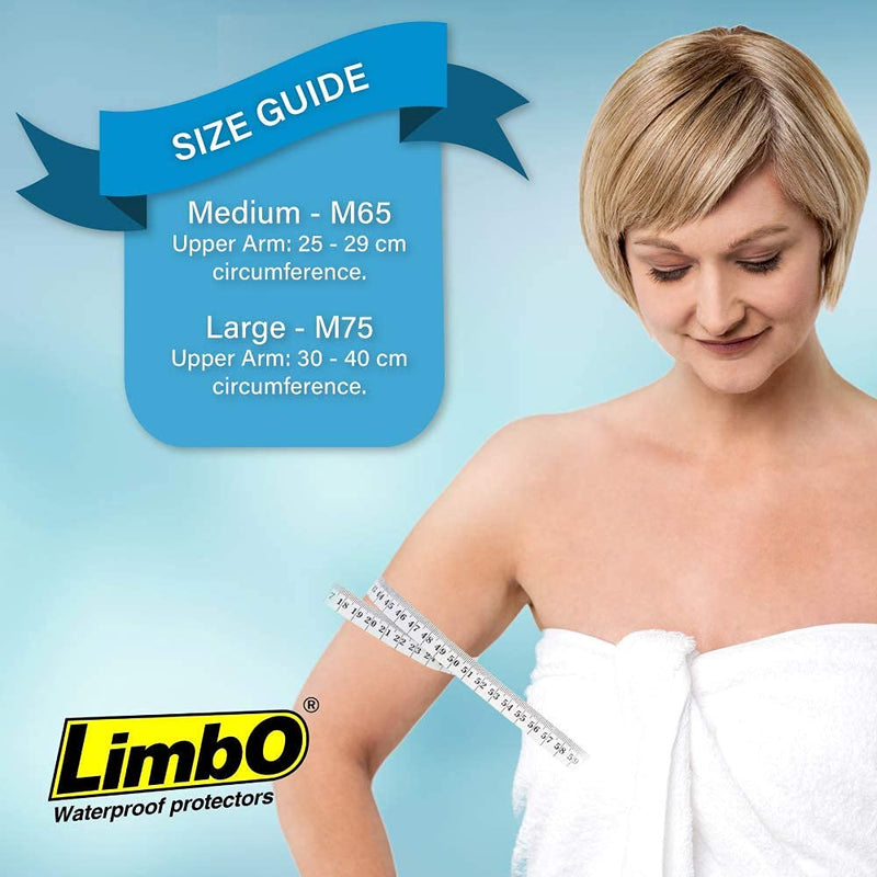 LimbO Waterproof Cast and Dressing Protector, PICC Line Cover M65, 25 to 29 cm Upper Arm Circumference - BeesActive Australia