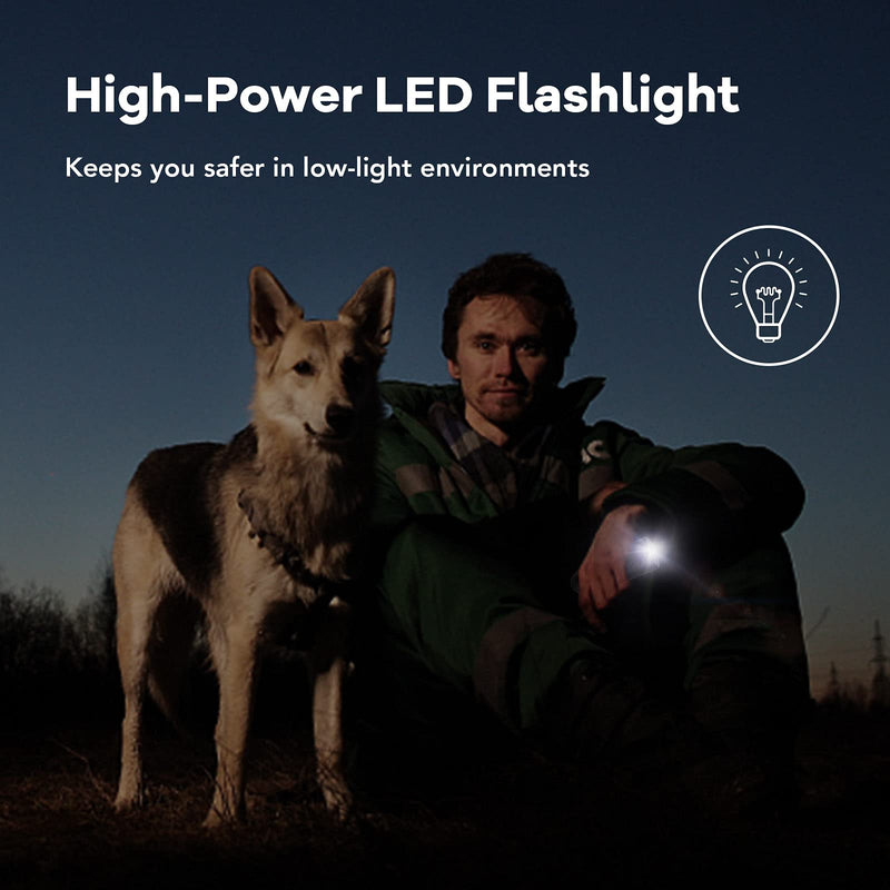 TOKEGO Dog Barking Control Devices,Rechargeable ultrasonic Dog bark Deterrent, 16.5ft Range Anti Barking Device with Dual LED Flashlight,with Dog Clicker Large - BeesActive Australia