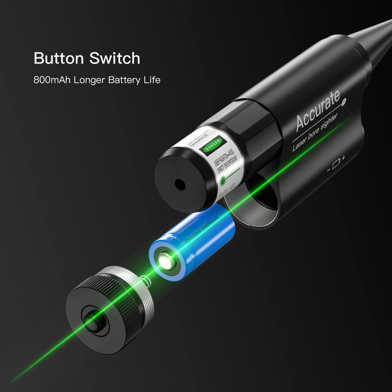 Tyseam Universal Laser Bore Sight Kit for .177 to 12GA Multiple Caliber Hunting, Rifles Pistol Barrel Laser Boresighter Kit for Zeroing Scopes, Optics & Iron Sight Green - BeesActive Australia