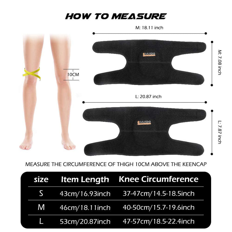 GOANDO Knee Pads for Dancers Volleyball Knee Pads for Women Protective Knee Pads for Girls 1 Pair Elbow Pads for Dancing Running Hiking Basketball Anti-Slip Breathable Soft Sponge Knee Pads(S, Black) Small - BeesActive Australia