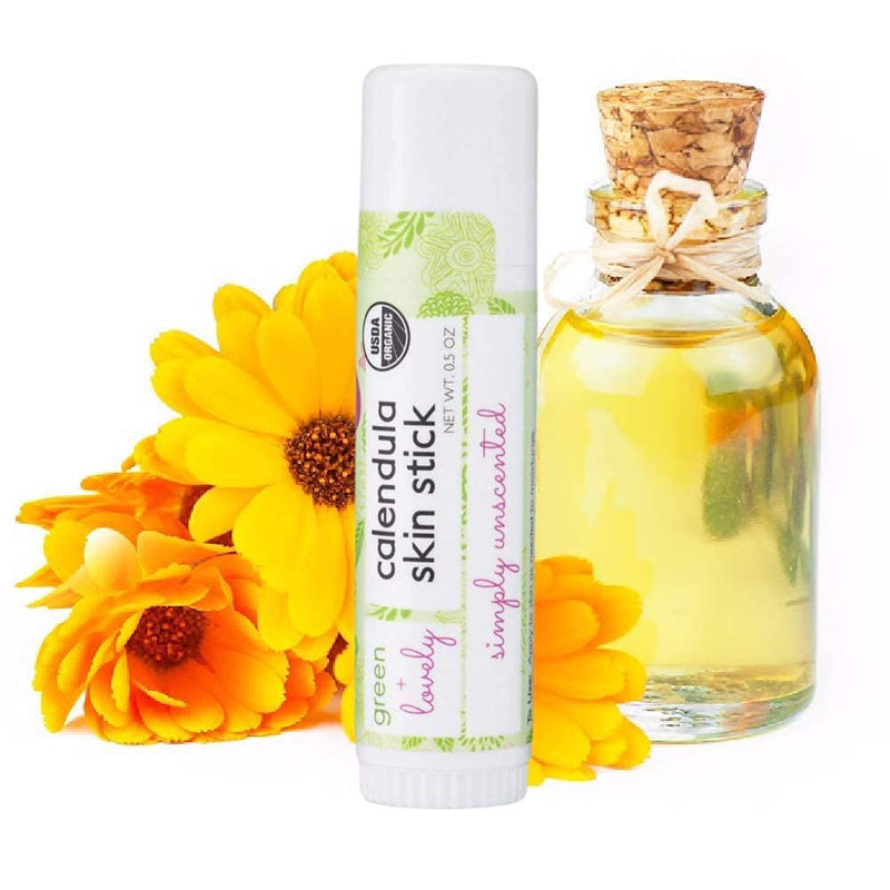 Calendula Skin Stick, Simply Unscented. Moisture Stick. Organic Lotion Bar. Moisturizing Ointment Salve. Multipurpose Skin Cream - 0.5 oz. (1 tube set) 1 tube set - BeesActive Australia