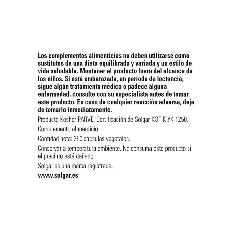 Solgar L-Glutamine 500 mg Vegetable Capsules - Pack of 250 - Fuel For Muscles - Supports An Active Healthy Lifestyle - Vegan and Gluten Free - BeesActive Australia