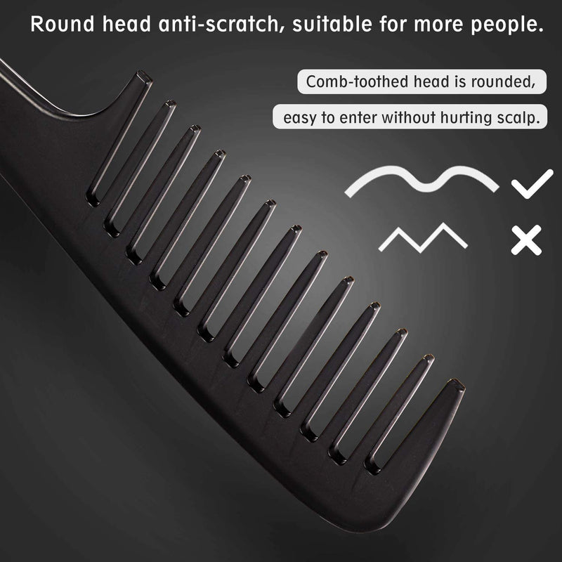 Big Hair Comb, Wide Tooth Combing Hair Comb Design Comb Design Comb Designed for Curlers or Long Wet Hair. - BeesActive Australia