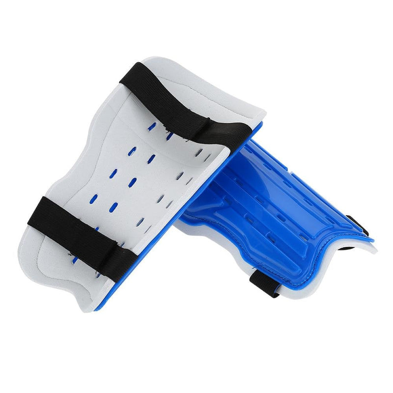 Alomejor 1Pair Shin Guard Kids Football Keen Protector Child Soccer Shin Pad with Adjustable Strap Knee Protective Gear Blue - BeesActive Australia