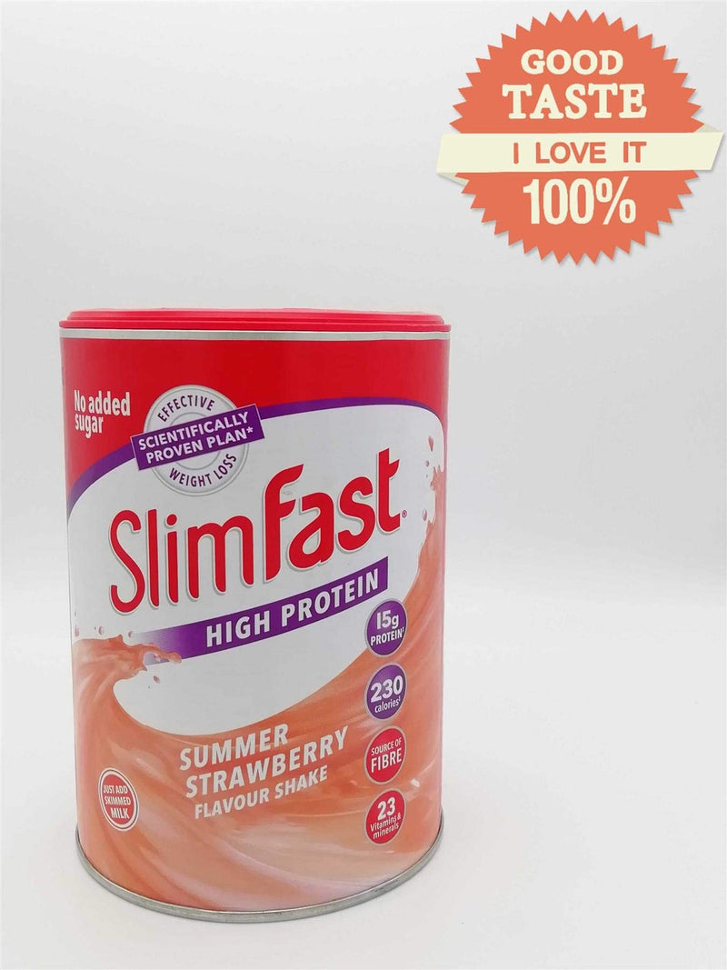 SLIMFAST 365G Summer Strawberry Meal Replacement Milkshake Powder - BeesActive Australia