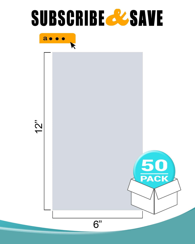 AMZ Aquarium Plastic Fish Bags, Clear Polyethylene Bags, Fish Packing Proofing Bags 6" x 12" / 50 Pack - BeesActive Australia