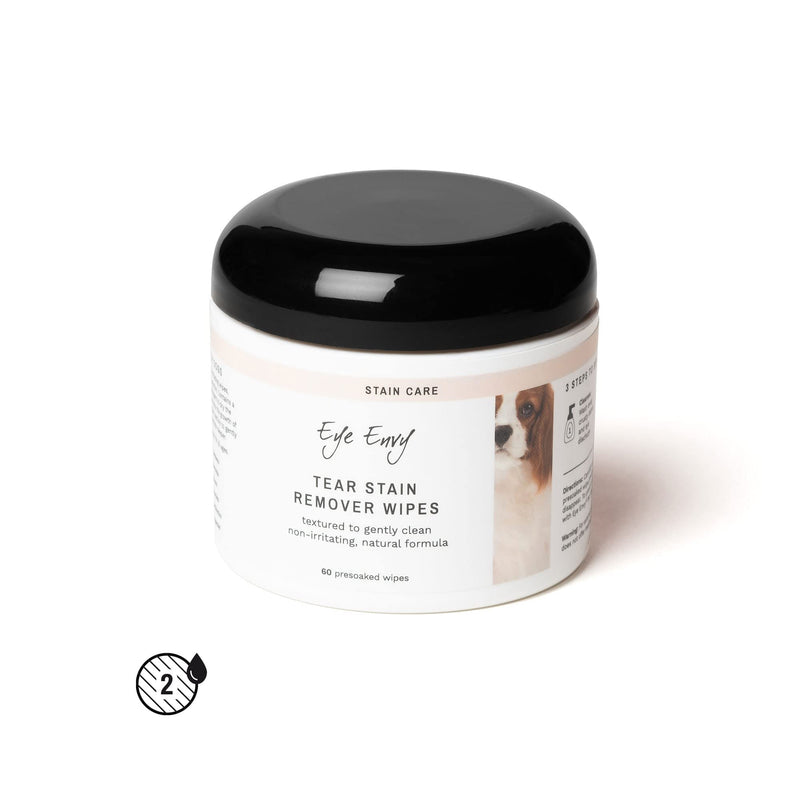 Eye Envy 3 Step Tear Stain Remover Kit for Dogs | Clean, Stain-Free Eyes in 7 Days | Contains: Cleanser 8.45 fl.oz, Wipes 60 Count and Powder 0.5oz | Non-irritating and Natural - BeesActive Australia