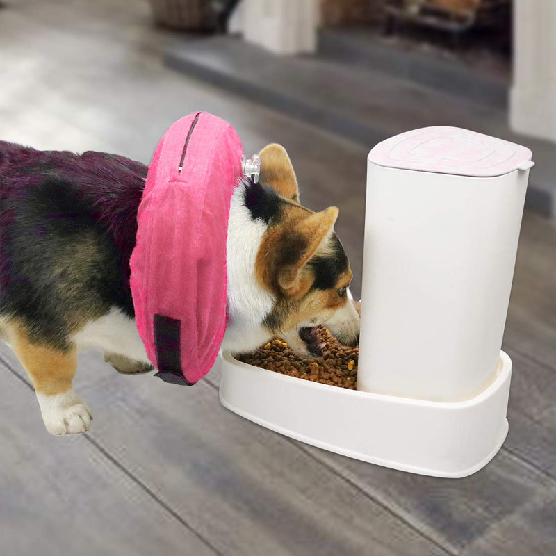 MCHY Inflatable Dog Cone,Adjustable Recovery Collar for Dogs After Surgery,Prevent from Biting & Scratching,Not Block Vision S Pink - BeesActive Australia